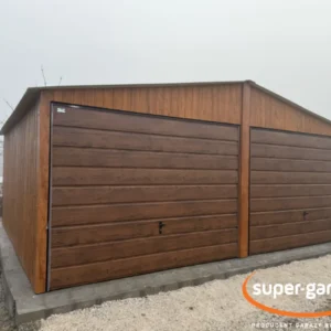 Lemezgarázs 6x5m Aranytölgy